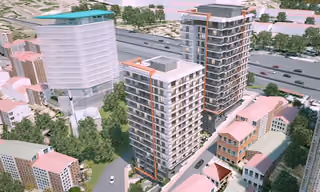 modern flats by E 5 highway in sisli istanbul