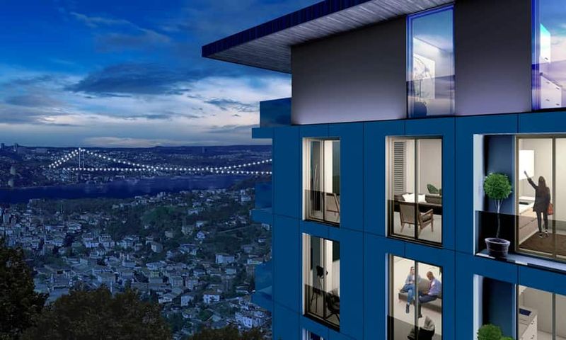 Bosphorus View Apartments With Luxury Facilities in Cengelkoy, Istanbul