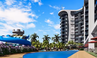 Swimming Pool View Apartments with Private Beach in Alanya, Turkey - Image 2
