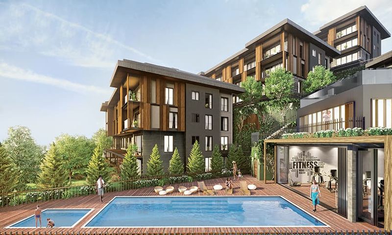 Calm Duplex Apartments in Green Area Inside Istanbul in Sariyer, Istanbul