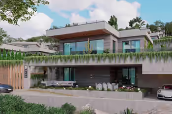 Виллы на берегу моря с выходом на частный пляж в Бодруме, Турция