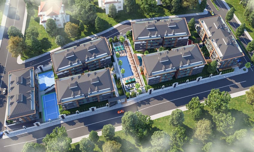 Квартиры с Видом на Море Рядом с Пристанью для яхт в Бейликдюзю, Стамбул