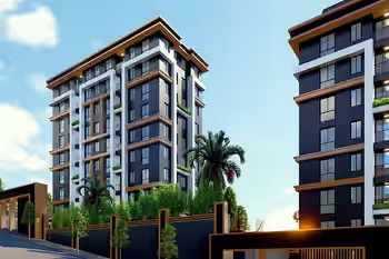 Двухуровневые квартиры рядом с метро в Пендике, Стамбул