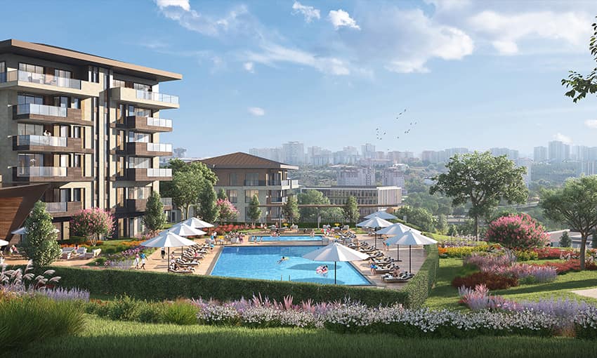 مشروع سكني فاخر بمفهوم عائلي في كوتشوك شكمجة اسطنبول