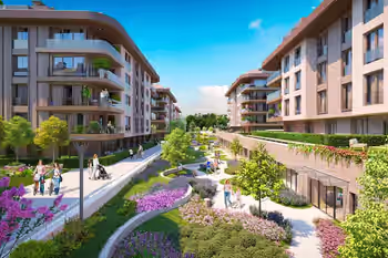 Двухуровневые квартиры с террасами и удобствами в Ускюдаре, Стамбул