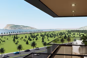 شقق ذات اطلالة بانورامية على البحر مع وسائل الراحة الفاخرة في ألانيا، تركيا