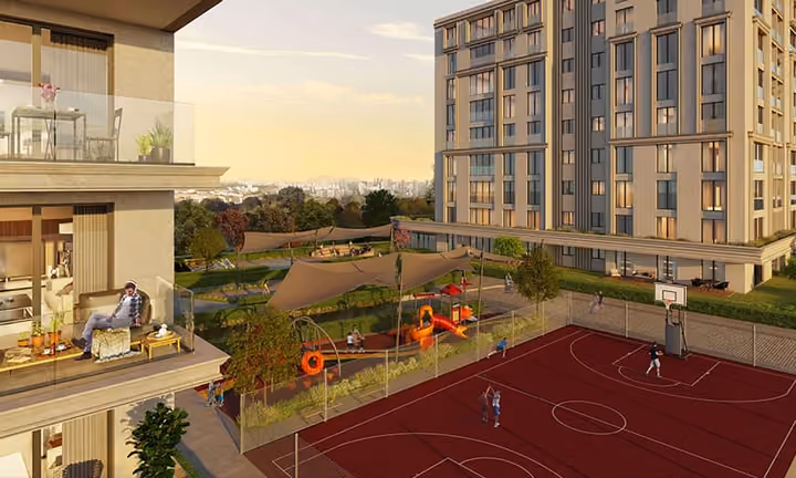 Двухуровневые квартиры для семейного проживания в Башакшехире, Стамбул - Изображение 4