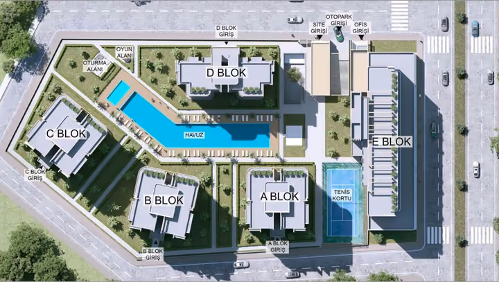 Caglayan pool tennis site plan