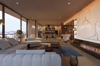 Architecturally Awarded Levent Istanbul Project with Pool & Garden Homes