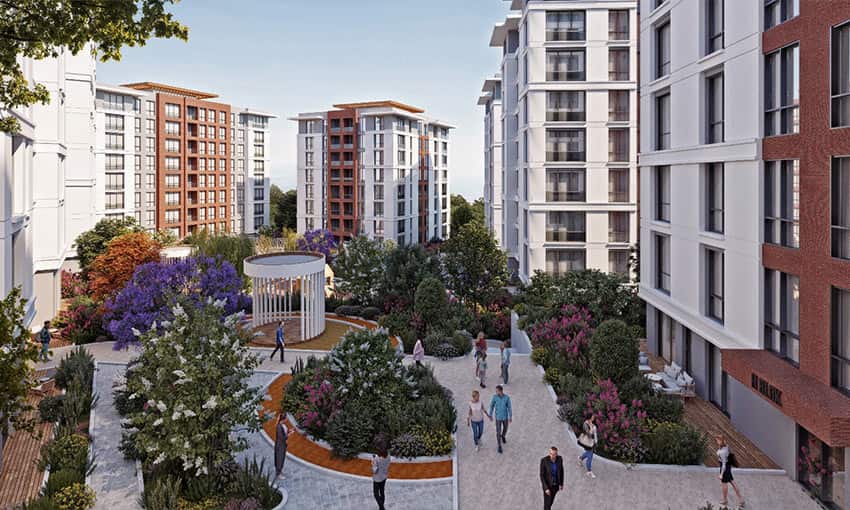 Современные квартиры семей в Бейликдюзю, Стамбул