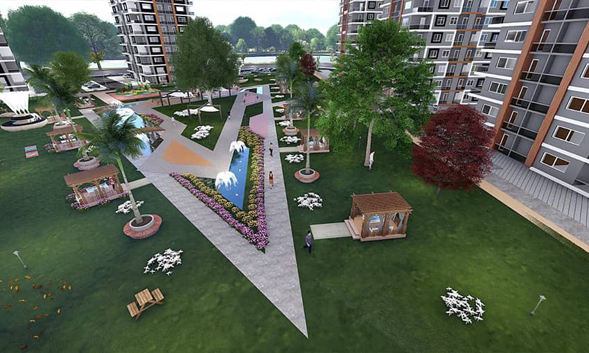 Недорогие семейные квартиры в Турции для получения турецкого гражданства в Тарсусе, Мерсин