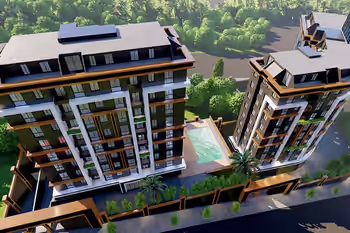 Двухуровневые квартиры рядом с метро в Пендике, Стамбул