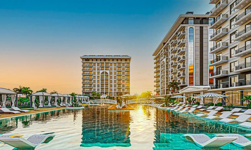 Inclusive Residential Compound with Luxury Facilities Near The Beach in Alanya, Turkey