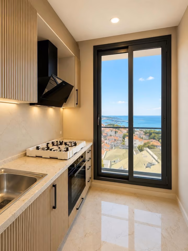 Three-Bedroom Apartment with Full Sea Views in Kadikoy - Image 10
