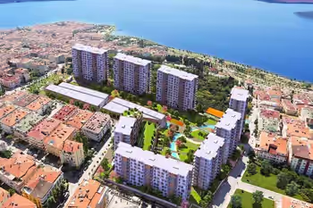 Центральное расположение Резиденции с видом на озеро в Кючюкчекмедже, Стамбул