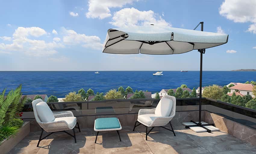 آپارتمان های ساحلی پانورامیک با چشم انداز دریا در بویوک چکمجه، استانبول