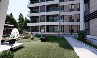 lake view flats with facilities in kucukcekmece istanbul
