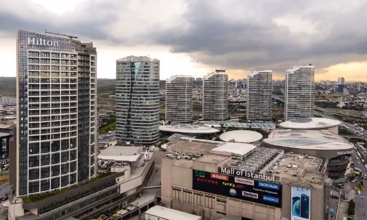 Mall of istanbul high residences in hilton hotel tower