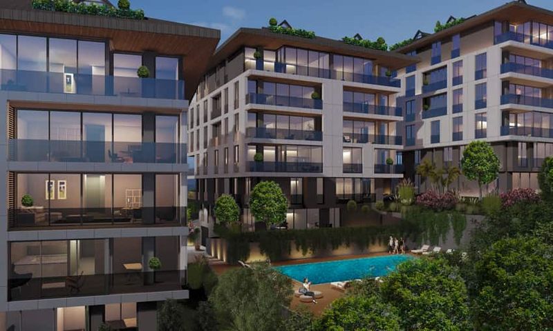 Bosphorus View Apartments With Luxury Facilities in Cengelkoy, Istanbul