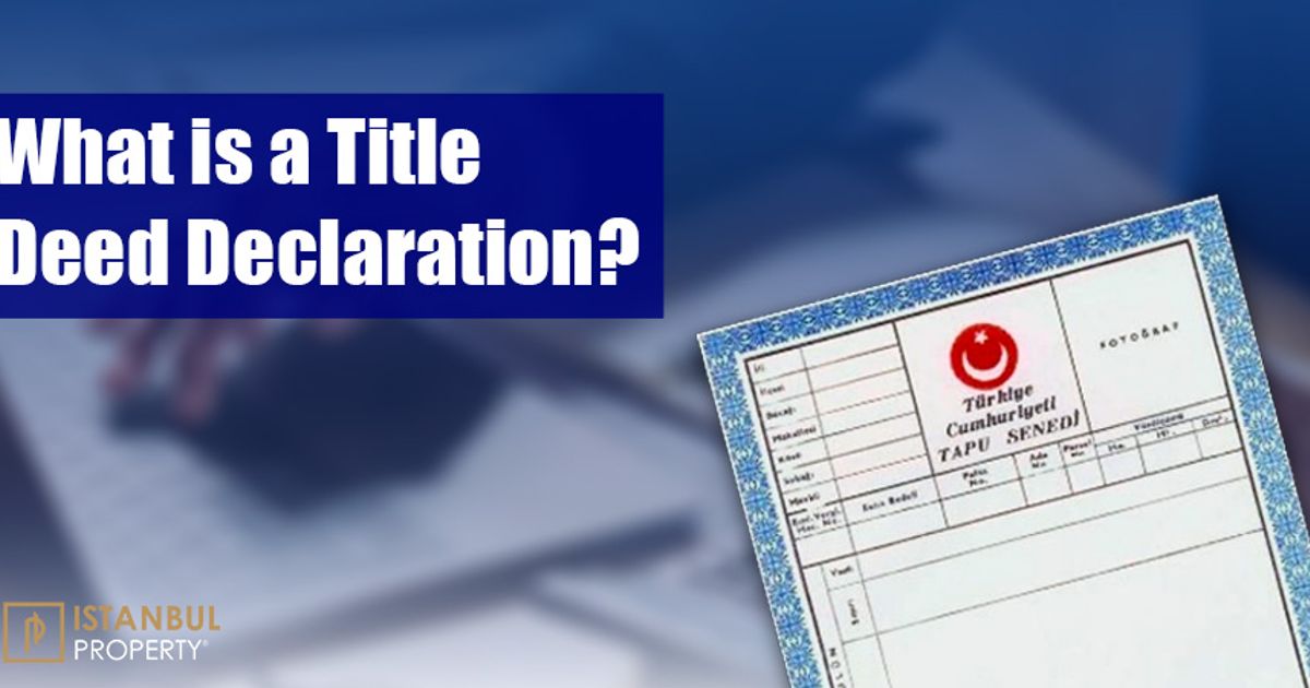 What is Deed Declaration?