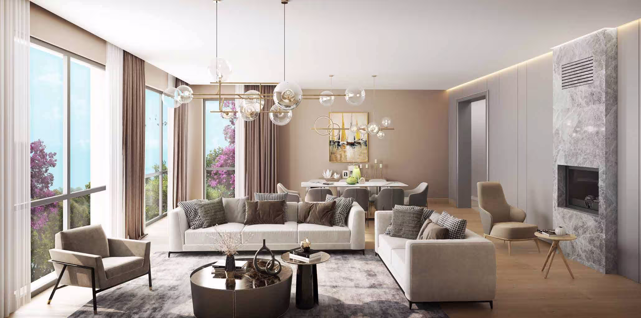 واحدهای مسکونی شیک در فولیا بشیکتاش با استخر