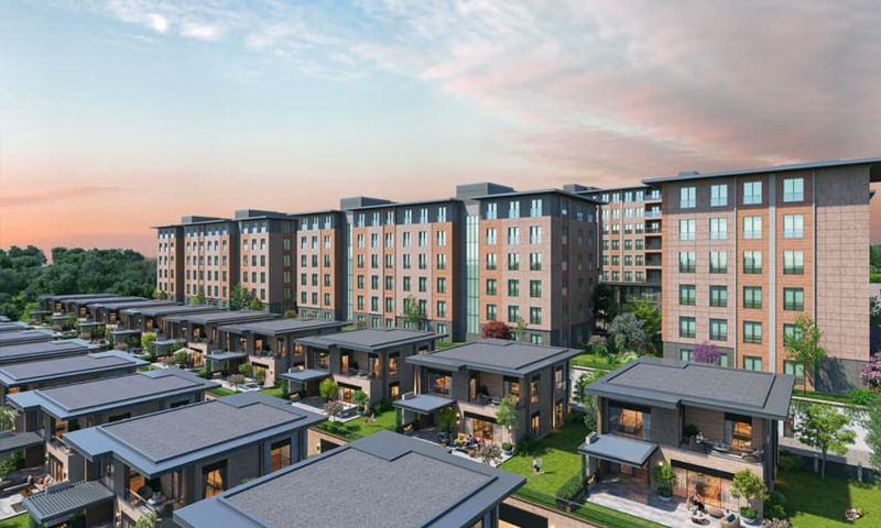 Villa and Apartment Compound in the Developed Fully Serviced District of Basaksehir, Istanbul