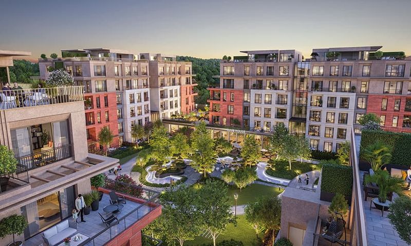 Luxury Apartment Compound with Spacious Residences in a New Trendy District of Gokturk, Istanbul