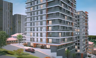 modern flats by E 5 highway in sisli istanbul