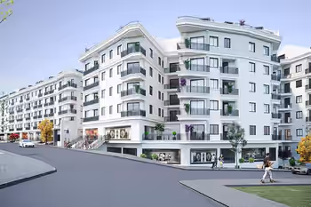 Горизонтальная архитектура Элитные квартиры в Малтепе, центр Азии в Стамбуле