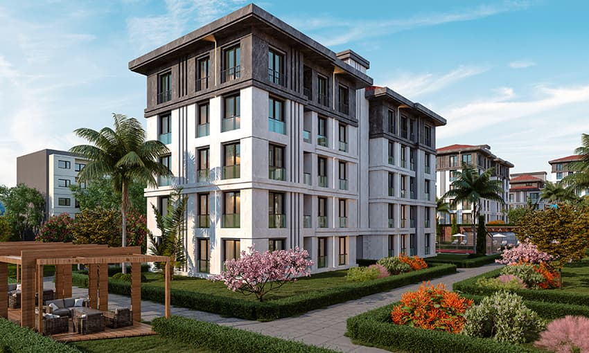 Проект недвижимости Broad Green Area в Бахчешехире, Стамбул