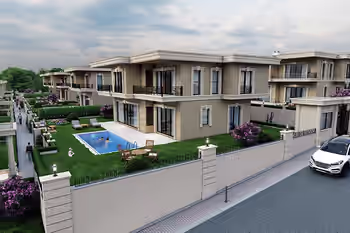 Роскошные виллы у моря с частными садами в Бююкчекмедже, Стамбул