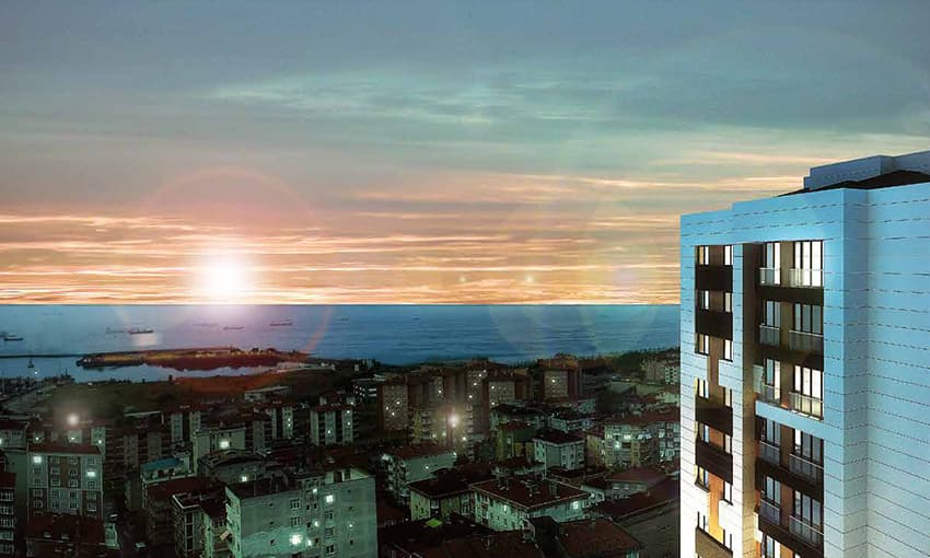 واحدهای مسکونی با کانسپت خانوادگی و چشم انداز دریا در پندیک، استانبول