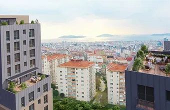 املاک مسکونی فروشی با چشم انداز جزایر پرنسس در مالتپه، استانبول