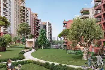 Элитные апартаменты с видом на ландшафт недалеко от Финансового центра в Умрание, Стамбул