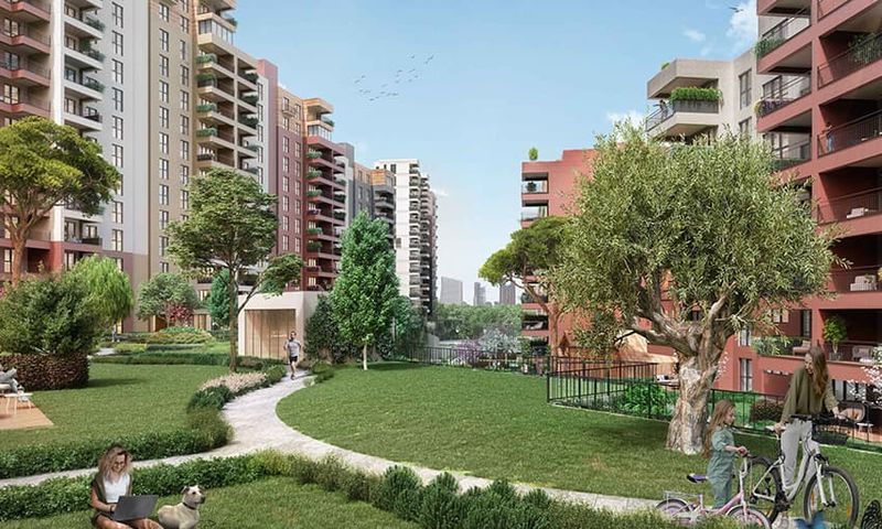 Elite Apartments with Green View Near The Financial Center in Umraniye, Istanbul