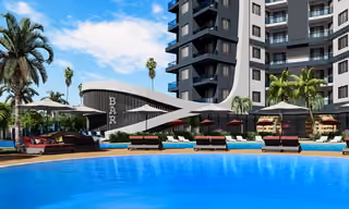 Swimming Pool View Apartments with Private Beach in Alanya, Turkey - Image 4