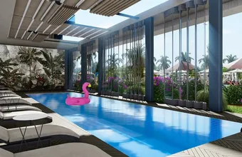 Swimming Pool View Apartments with Private Beach in Alanya, Turkey