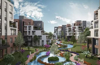 Lake View Apartments Inside Green Nature with Full Amenities in Bahcesehir, Istanbul