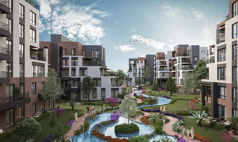 Lake View Apartments Inside Green Nature with Full Amenities in Bahcesehir, Istanbul