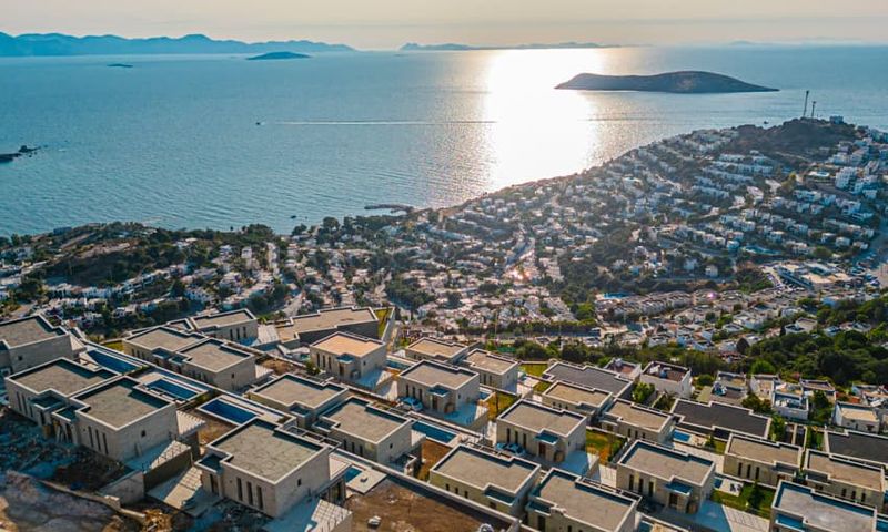 Sea View Luxury Villas With Private Swimming Pools and Gardens in Bodrum, Turkey