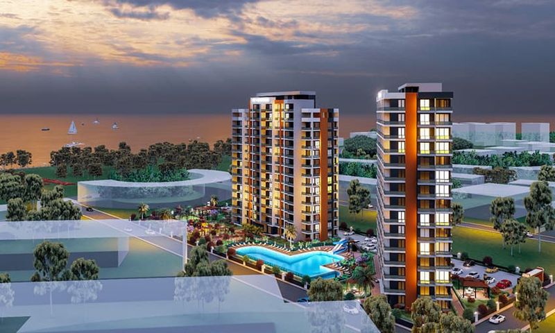 Cheap Apartments with Sea View in Turkey in Mezitli, Mersin