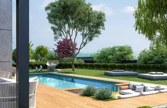 Sea View Villas with Private Swimming Pools and Gardens in Buyukcekmece, Istanbul 