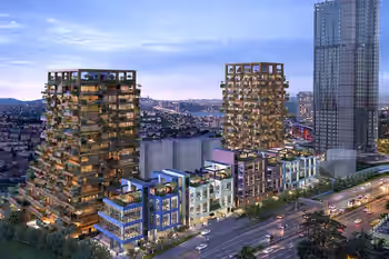 Просторные квартиры и виллы в окружении природы в Левенте, Стамбул