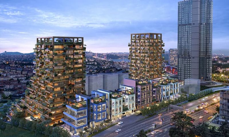 Spacious Apartments and Villas Integrated with Nature in Levent, Istanbul