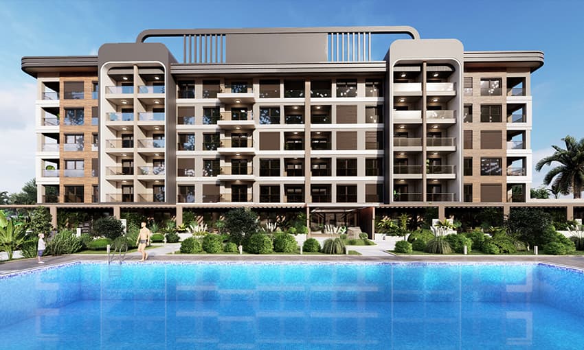 شقق جديدة مناسبة للاستثمار في أنطاليا، تركيا