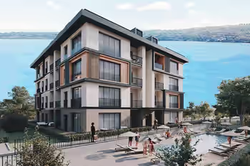 شقق مطلة على البحر مع مرافق فاخرة في بويوك شكمجة، اسطنبول