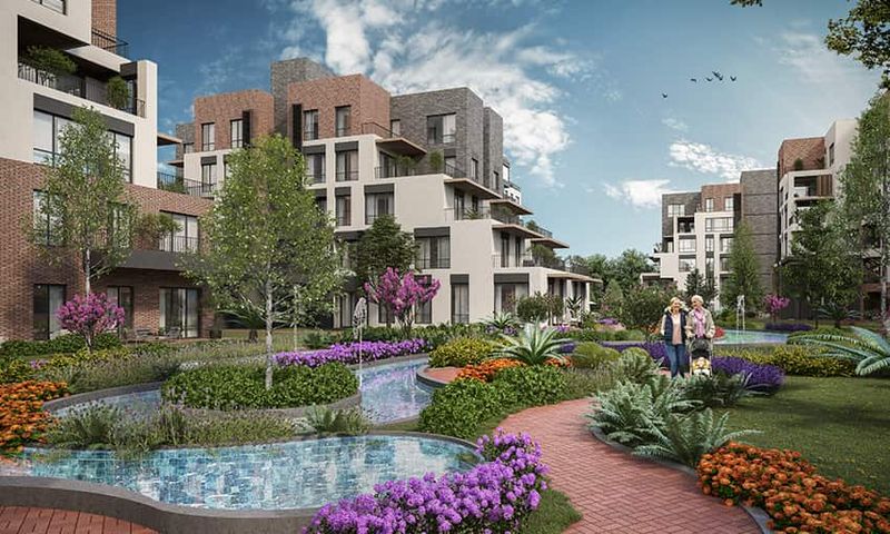Lake View Apartments Inside Green Nature with Full Amenities in Bahcesehir, Istanbul