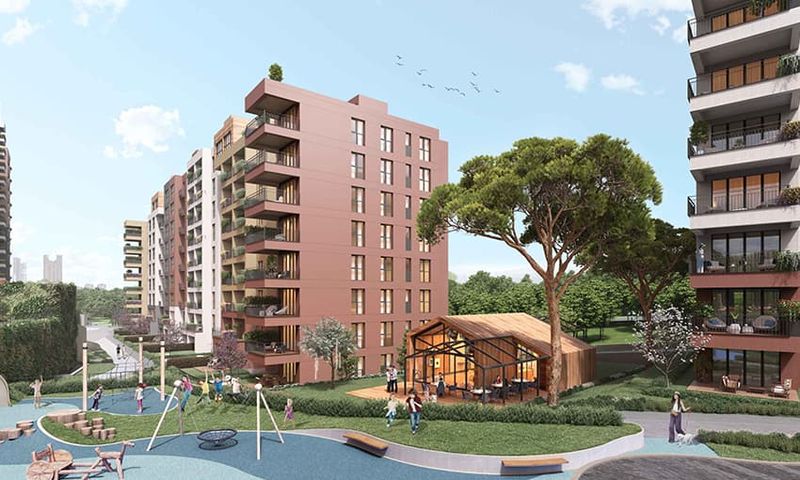 Elite Apartments with Green View Near The Financial Center in Umraniye, Istanbul