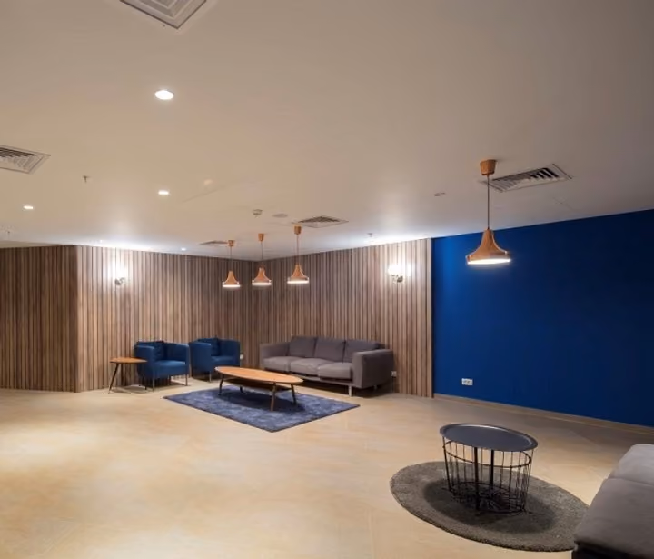 Shared indoor lounge.