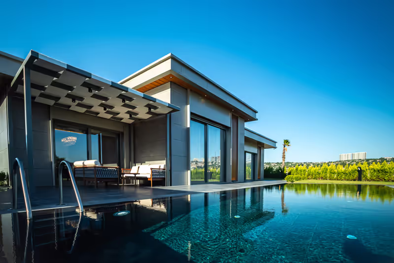 Sea View Villas with Private Swimming Pools and Gardens in Buyukcekmece, Istanbul